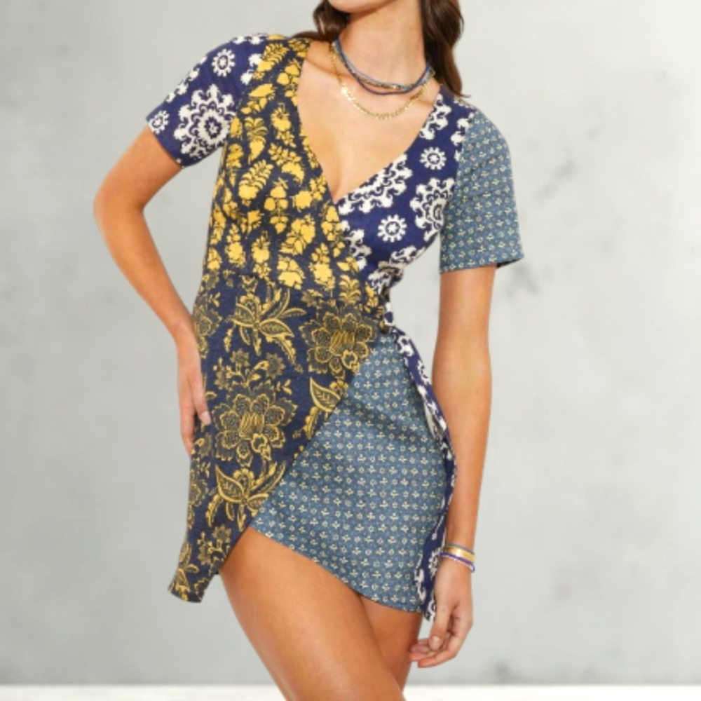 BOTEH Florimonde Mini Wrap Dress  NWT